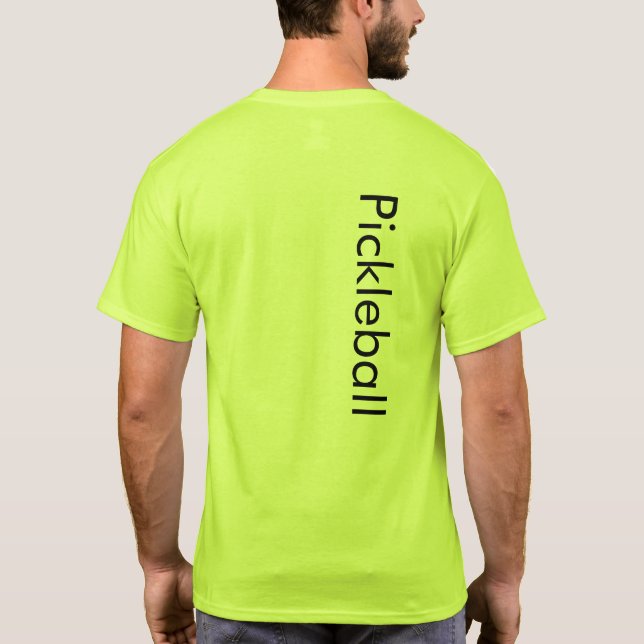 Pickleball T-shirt vert de sécurité (Dos)