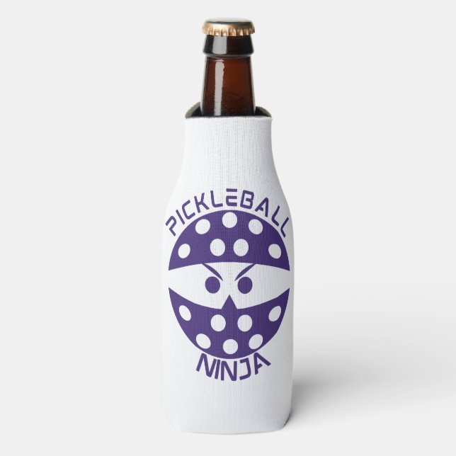 Pickleball violet Ninja Glacière bouteille (Bottle Devant)