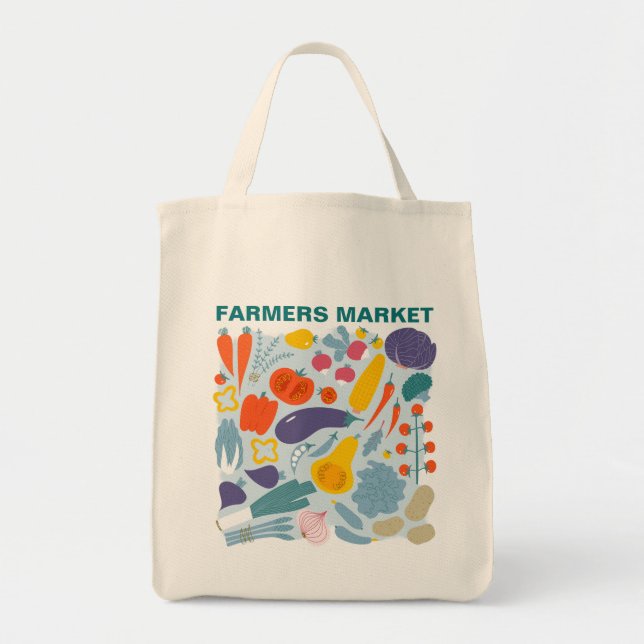Pics frais Fourre-tout - Sac de marché Farmers sur (Devant)