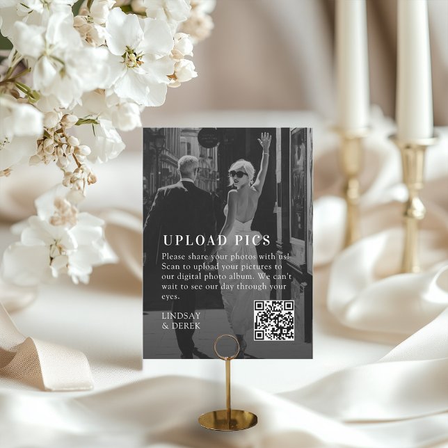 PICS HAPPEN!QR Code Gras Photo de mariage tendance (PICS HAPPEN! QR Code Bold Trending Wedding Gallery)