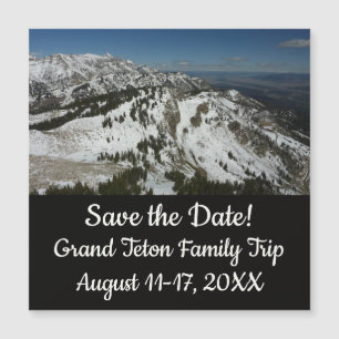Pics neigeux des monts Grand Teton I Photographie