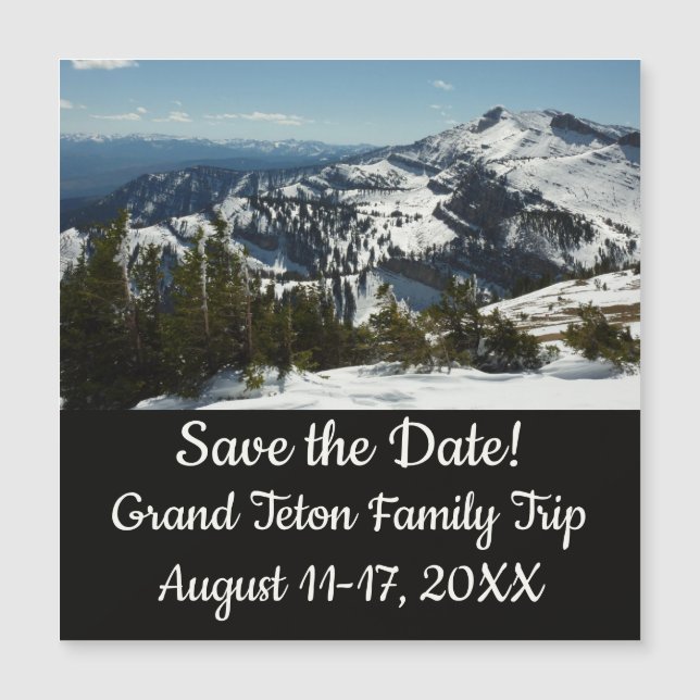 Pics neigeux du Grand Teton (Devant)