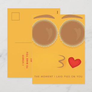 Pie Eyed Kisses Thanksgiving Carte postale