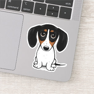 Piebald Dachshund Sticker Chien Chien Mignonne
