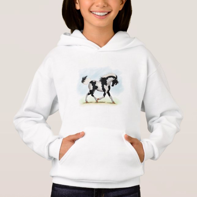 Piebald Overo Pinto Horse (Devant)