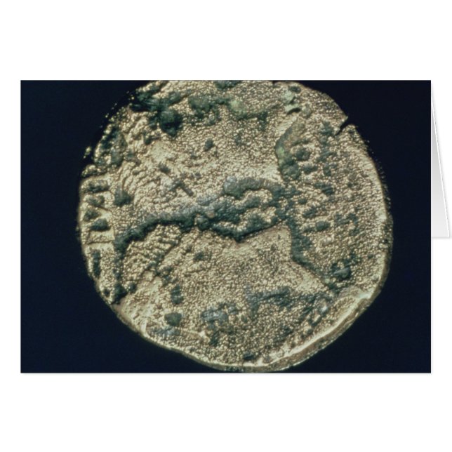 Pièce avec les têtes de Jules César et Auguste (Devant horizontal)