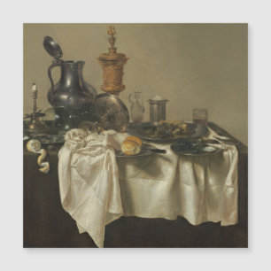Pièce de banquet avec tarte mince par Willem Clae