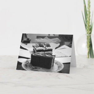 Pièce de gâteau Carte d'anniversaire tardive