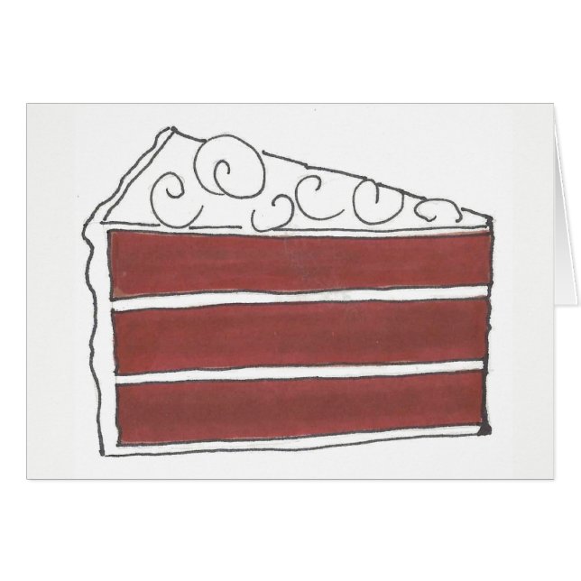 Pièce de gâteau Couche Velvet Rouge Salope de cuis (Devant horizontal)