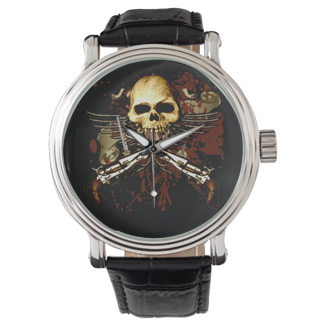 Pièce de montre Sixgun Skull (devant)