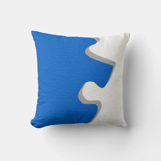 Pièce de Puzzle bleu Coussins (Recto)