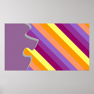 Pièce de puzzle décoratif Poster de sucre Abstrait