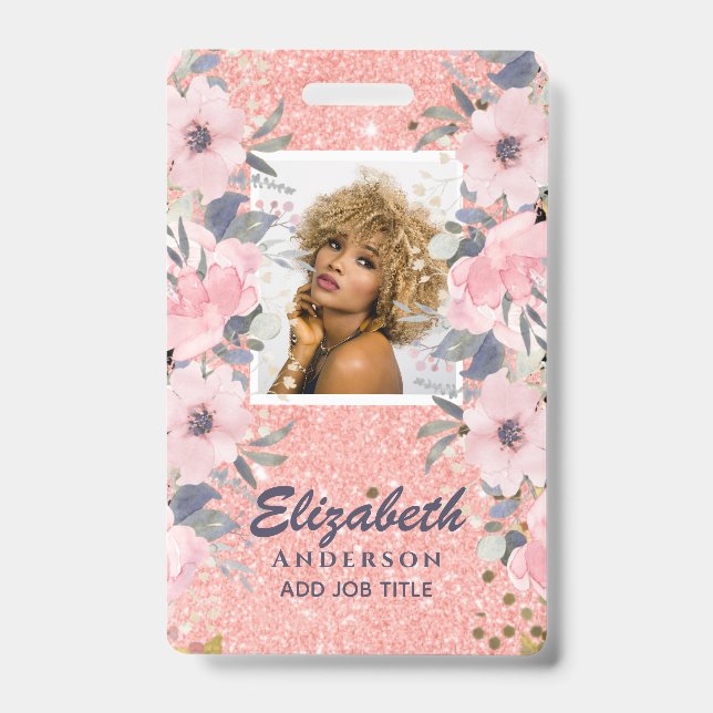 PIÈCE D'IDENTITÉ PHOTO - Badge VIP employé Fleurs  (Avant)