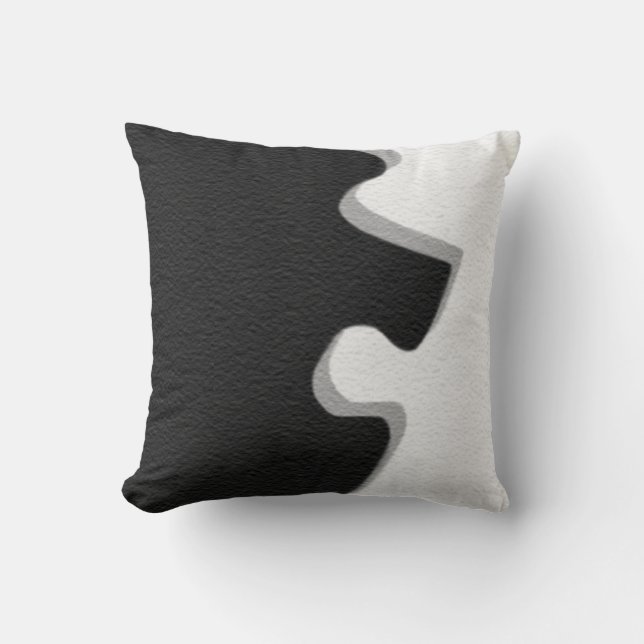 Pièce du Puzzle noir Coussins (Recto)