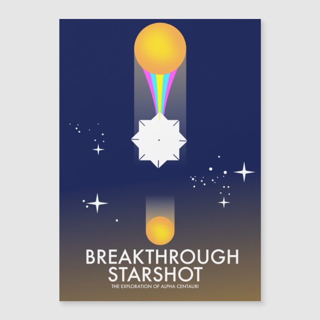 Pièce maîtresse Starshot Retro Space Art (Devant)