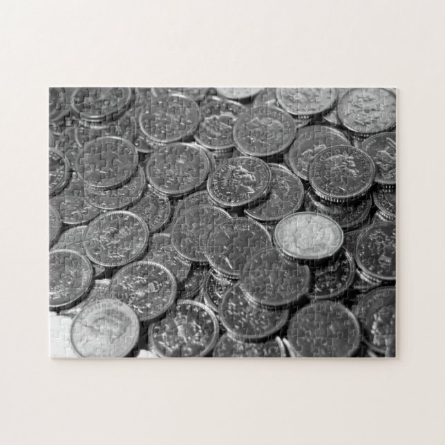 Pièces de 5 pence Royaume-Uni Jigsaw Puzzle (Horizontal)