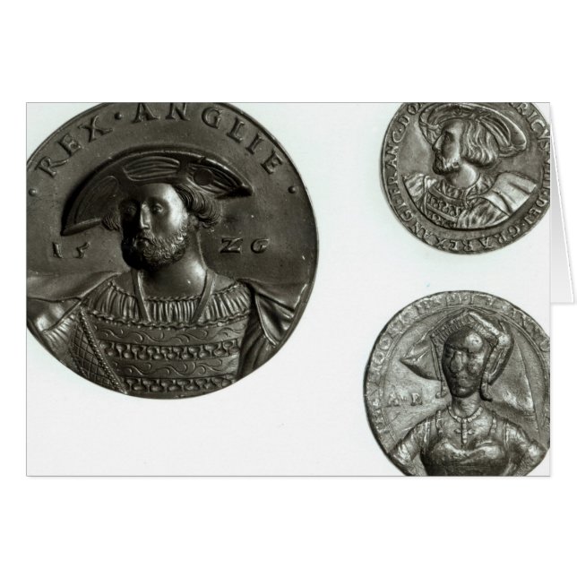 Pièces de monnaie dépeignant Henry VIII et Anne (Devant horizontal)