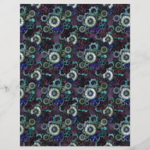 pièces de montre steampunk - imprimé violet par Le