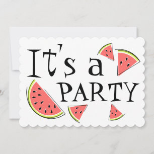 Pièces de pastèque C'est une invitation à la fête