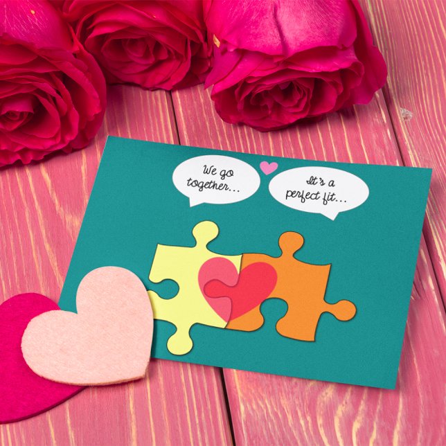 Pièces de puzzle Parfait Adapté Valentine Carte po (Créateur téléchargé)