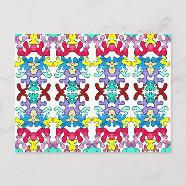 Pièces de puzzle une carte postale (Devant)