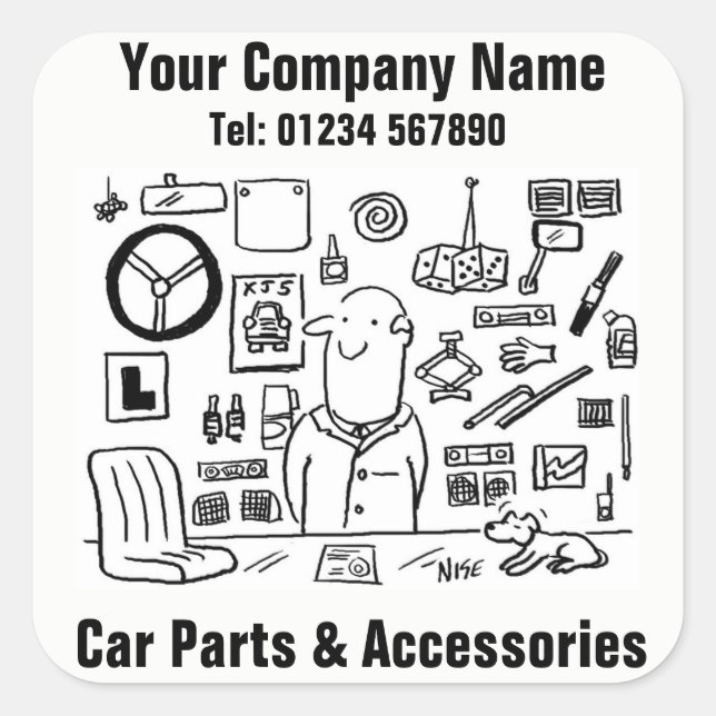 Pièces de voiture et accessoires Autocollants prof (Devant)