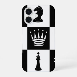 Pièces d'échecs classiques iPhone 16 Coque