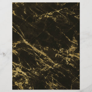 Pièces d'or en marbre noir 2 Papier à scandale