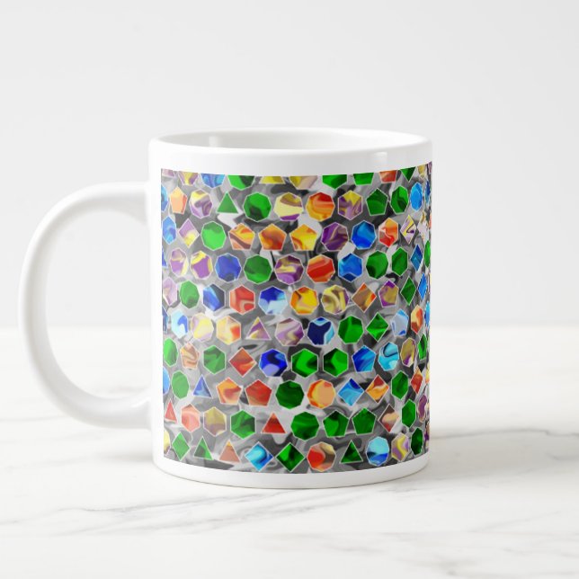 PiecMême Polygons tourbillonner 20oz Mug (Gauche)