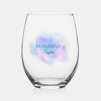 Pied Cadeau de Demoiselle d'Honneur Verre à Vin sans Pi