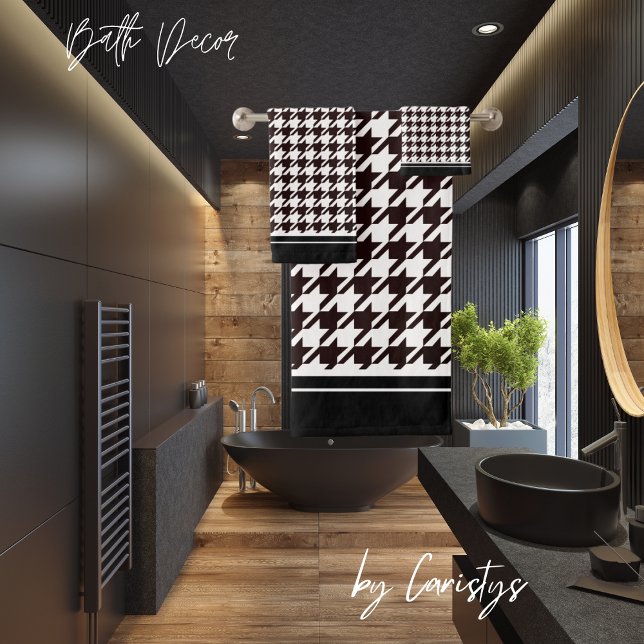 Pied de fond noir et blanc classique (Créateur téléchargé)