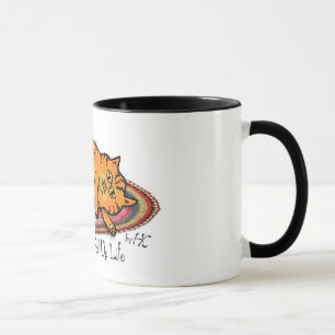 Pied droit vers le haut de tasse de la vie