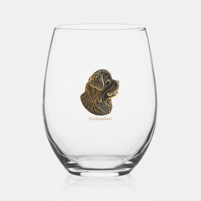 Pied Verre à vin sans pierre Newfie (Recto)