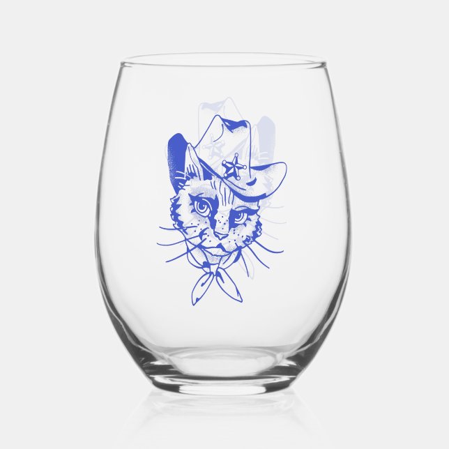 Pied Verre à vin sans tige Kitty (Recto)