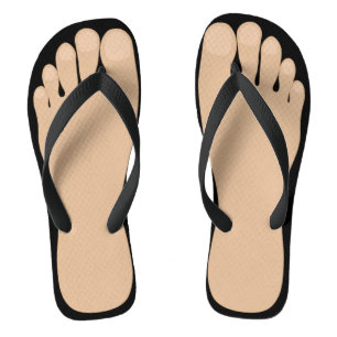 Pieds amusants tongs