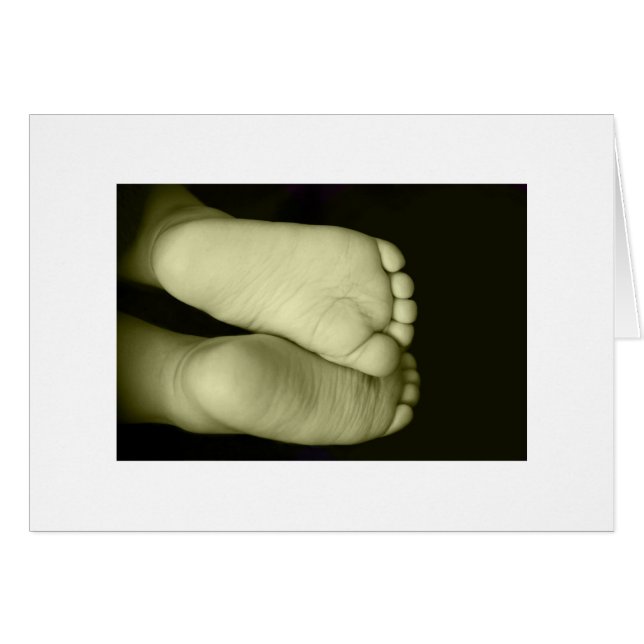 Pieds bébé mignons Unisex Jaune Baby (Devant horizontal)