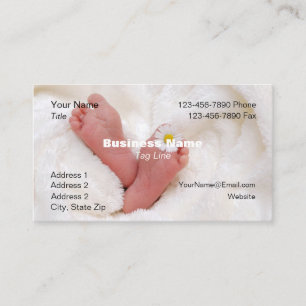 Pieds cartes de visite pour bébé - HAMbyWG