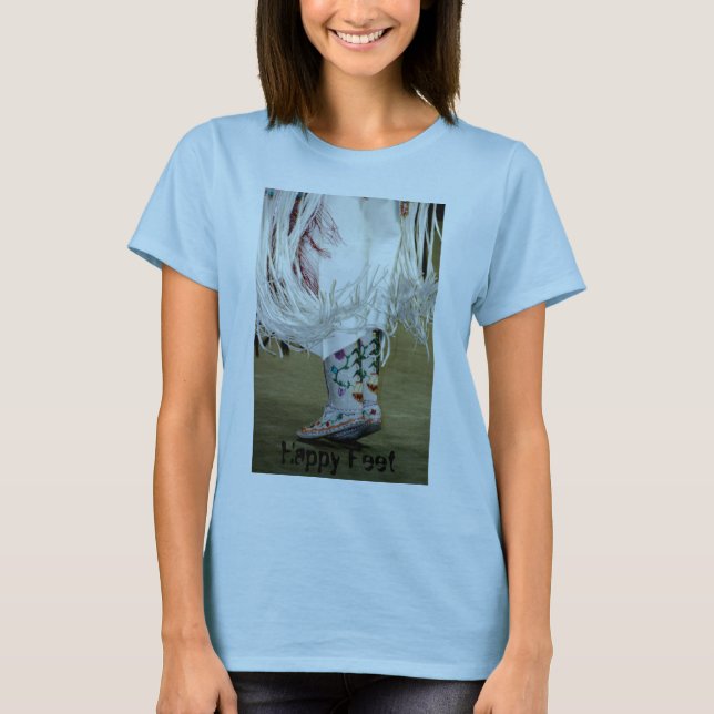 Pieds heureux de T-shirt (Devant)