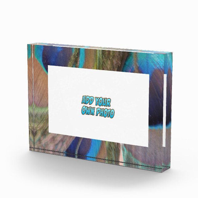 Pieds Peacock Bloc photo personnalisable (Droite)