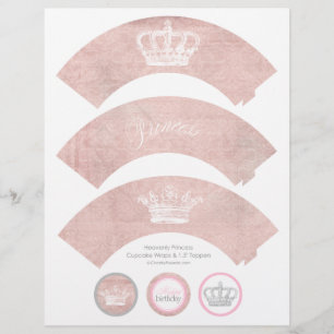 Pièges et toppers à cupcake Princess paradisiaques