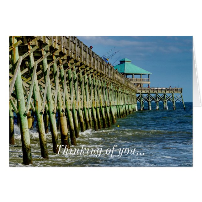 Pier Pêche Penser De Votre Carte (Devant Horizontal)