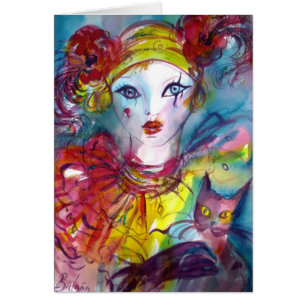 Piero avec chat / Mascarade vénitienne Mascarade M