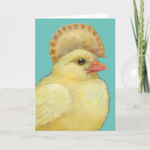 Pierogi Peep Carte de voeux pliée