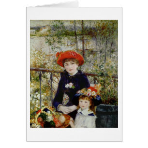 Pierre A Renoir Deux Soeurs, ou Sur La Terrasse