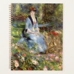 Pierre-Auguste Renoir - Dans les Roses<br><div class="desc">Pierre-Auguste Renoir - Dans les Roses. Joli portrait d'une jeune femme aux couleurs chaudes. Une fille est assise sur un banc dans un madu ombragé. Des fleurs poussent à proximité. Il y a de grands arbres derrière elle. Reproduction d'oeuvres d'art célèbres dans le domaine public.</div>