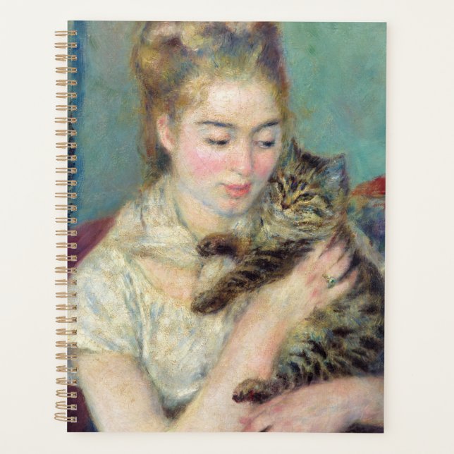 Pierre-Auguste Renoir - Femme avec chat (Devant)
