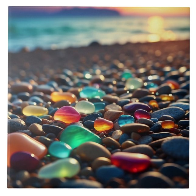 Pierre de mer Carreaux en céramique (Devant)