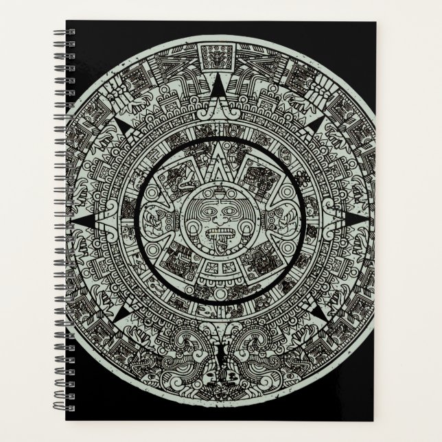 Pierre de soleil aztèque mexicaine Calendrier maya (Devant)