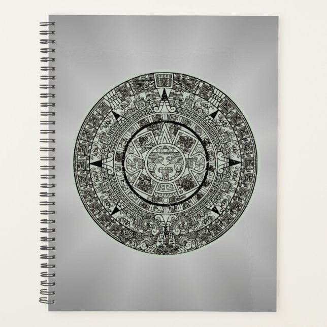 Pierre de soleil aztèque mexicaine Calendrier maya (Devant)