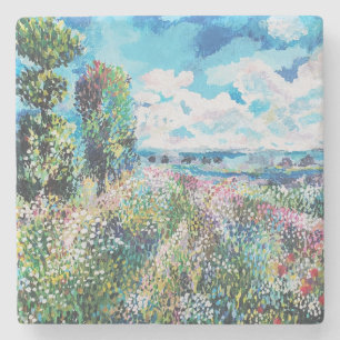 Pierre dessous-de-verre en pierre.